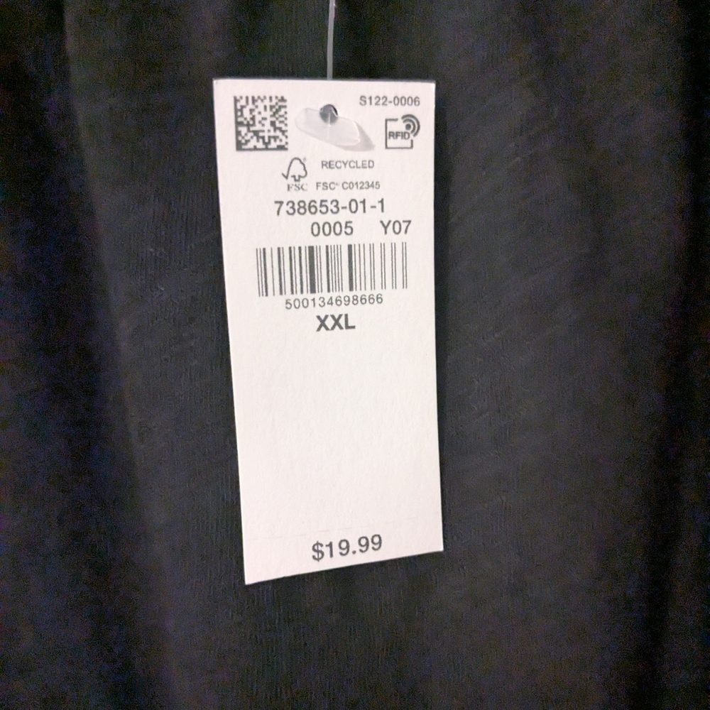 Old Navy Elegant Black Square Neck Puff Sleeve Top - Black - New With Tags XXL - Picture 5 of 11